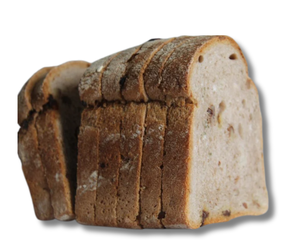 Pão de Forma Passas e Nozes